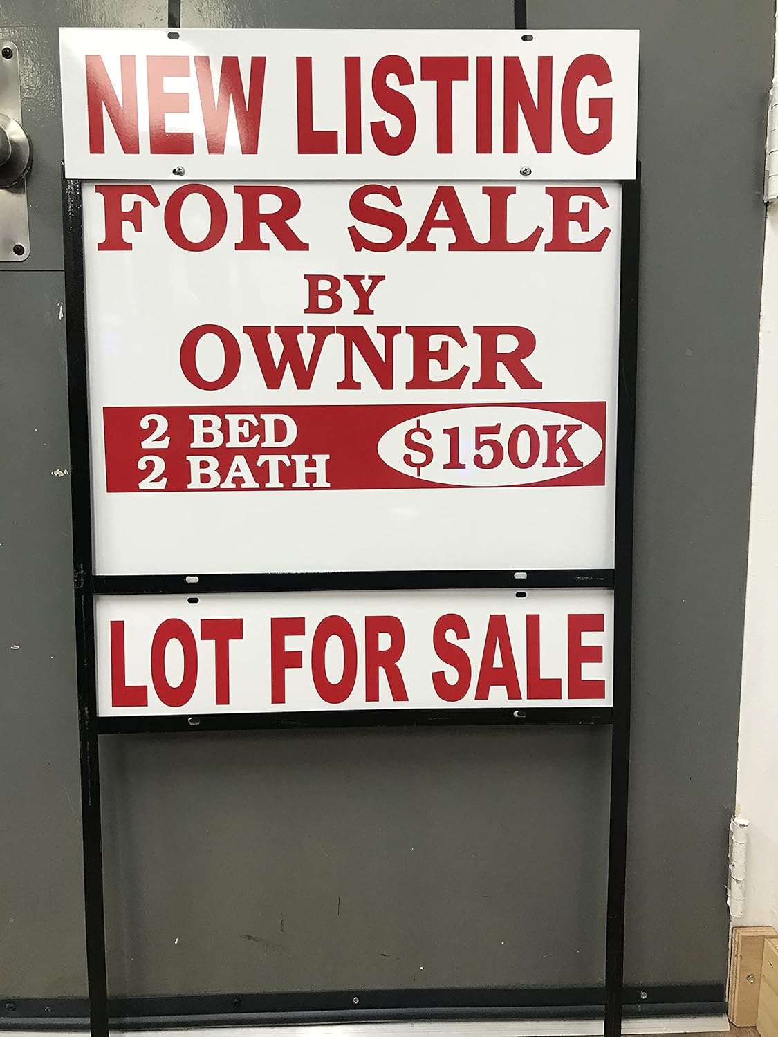 Real Estate Sign Riders, 8 Premium Aluminum Sign Rider 6” x 24