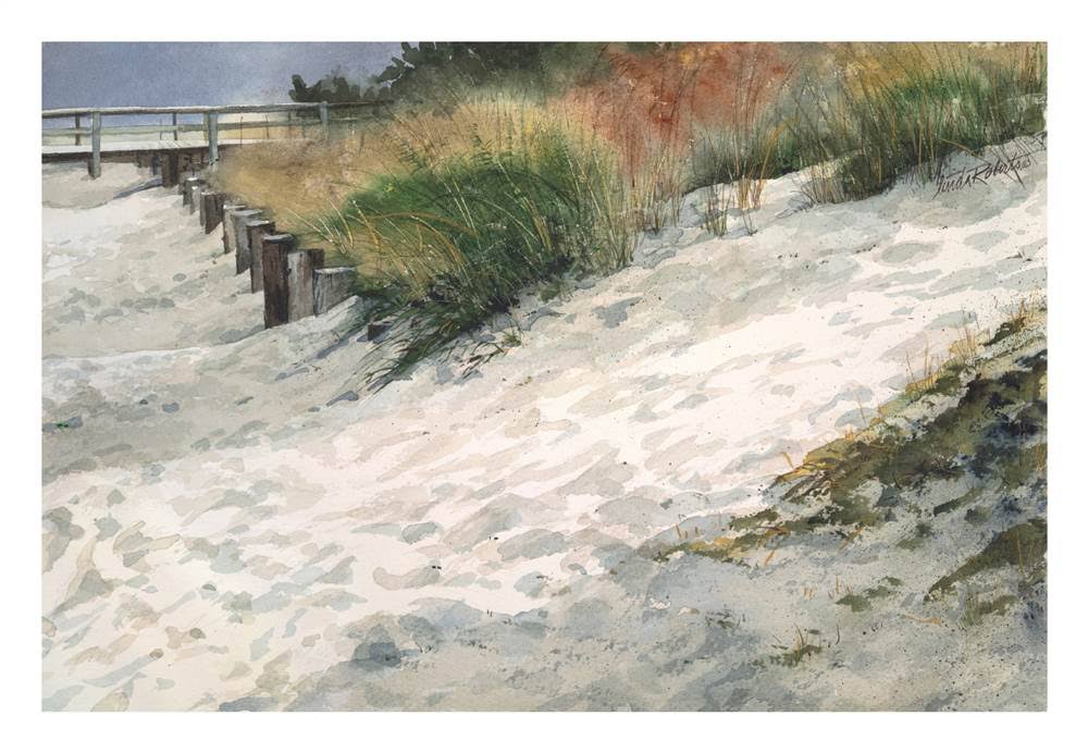 Trademark Fine Art Ic02335-C2232Gg Linda Roberts 'Retreat Beach' Canva