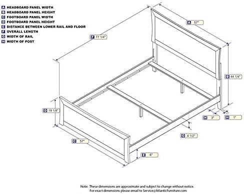 Leo & Lacey Full Panel Bed in White