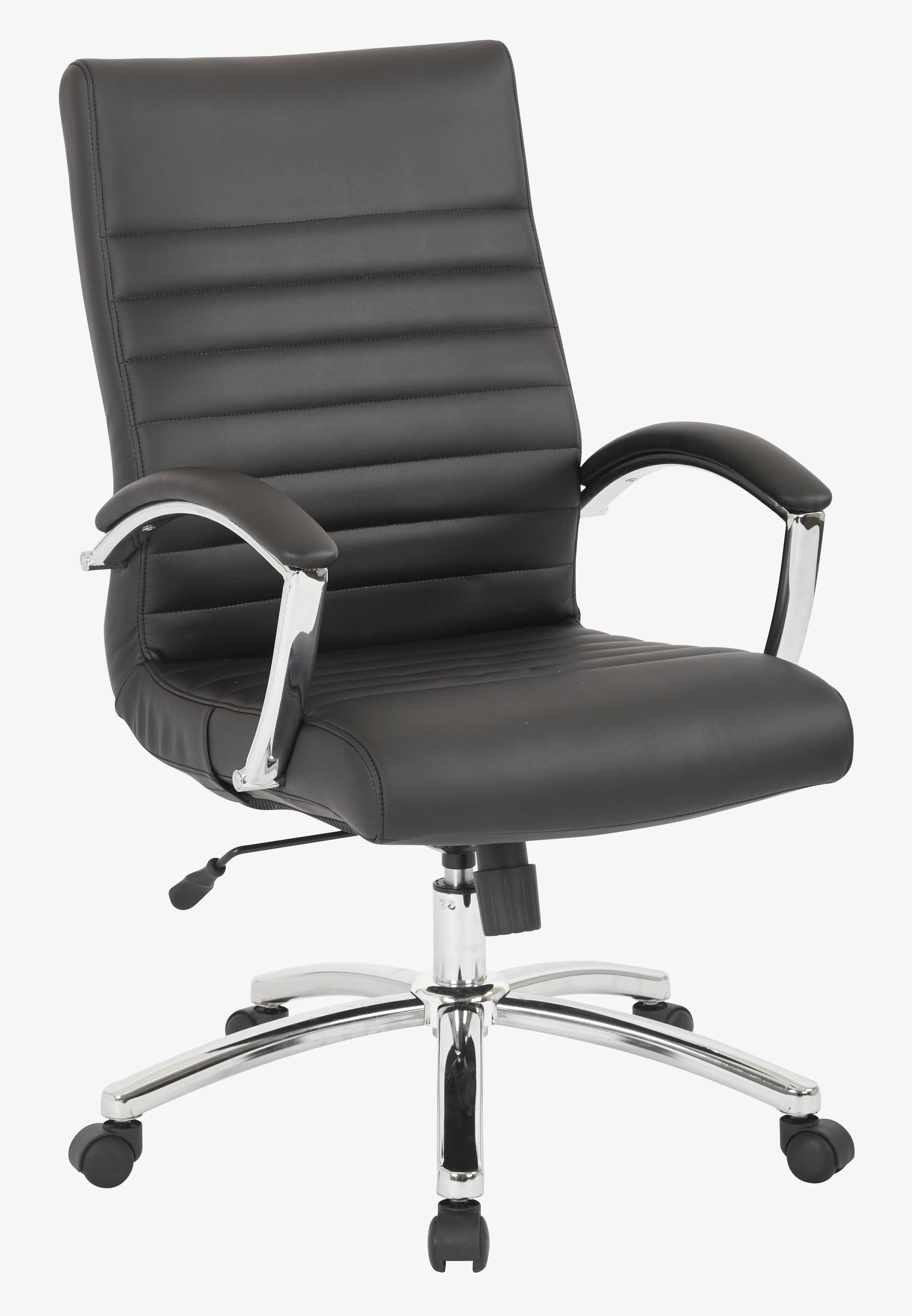 Office Star Black Executive Mid Back Chair