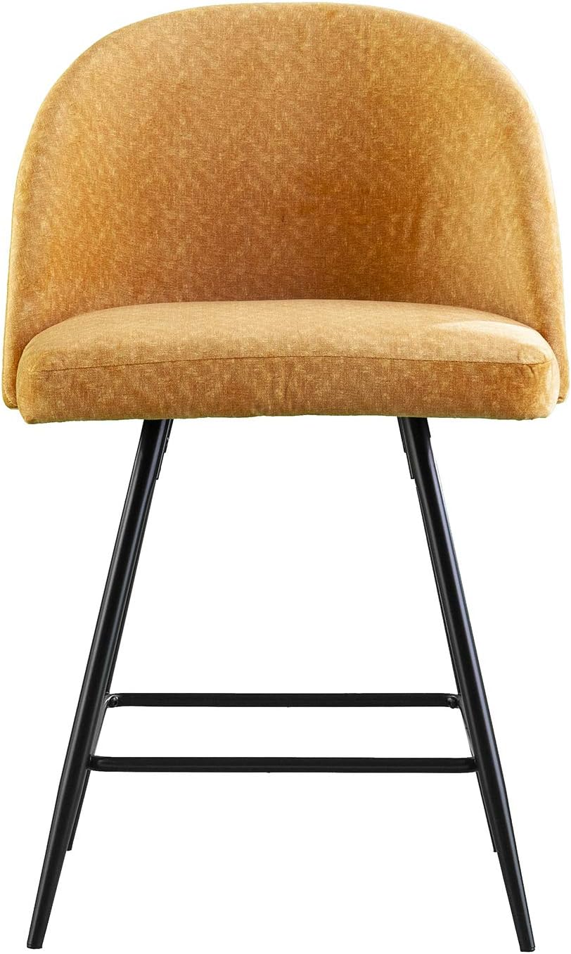 Southern Enterprises Elmton Barstools, Vintage yellow and soft black