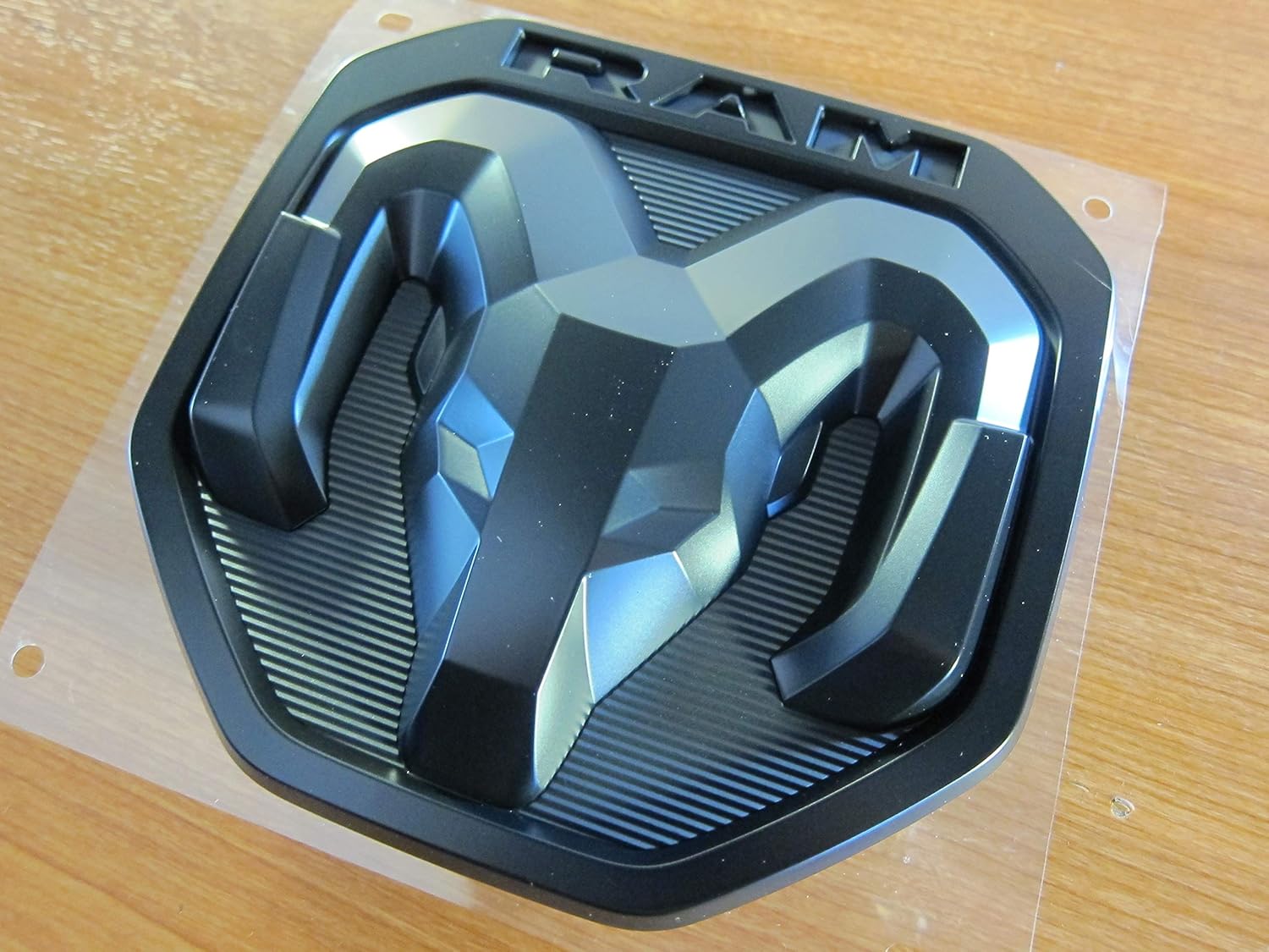 2019 Dodge RAM 1500 DT Black Satin Large RAM Tailgate Emblem NEW MOPAR OEM Pack of 2