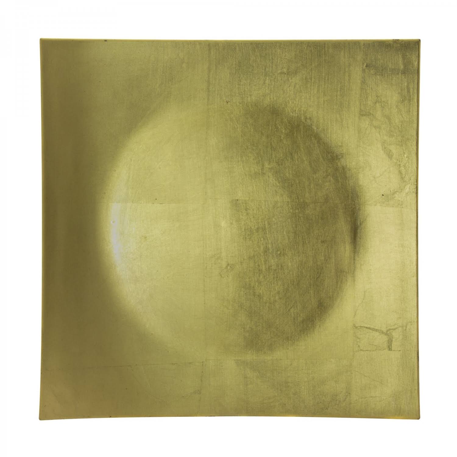 10 Strawberry Street 12x22 Lacquer Square Charger PLATE, Set of 6, Gold