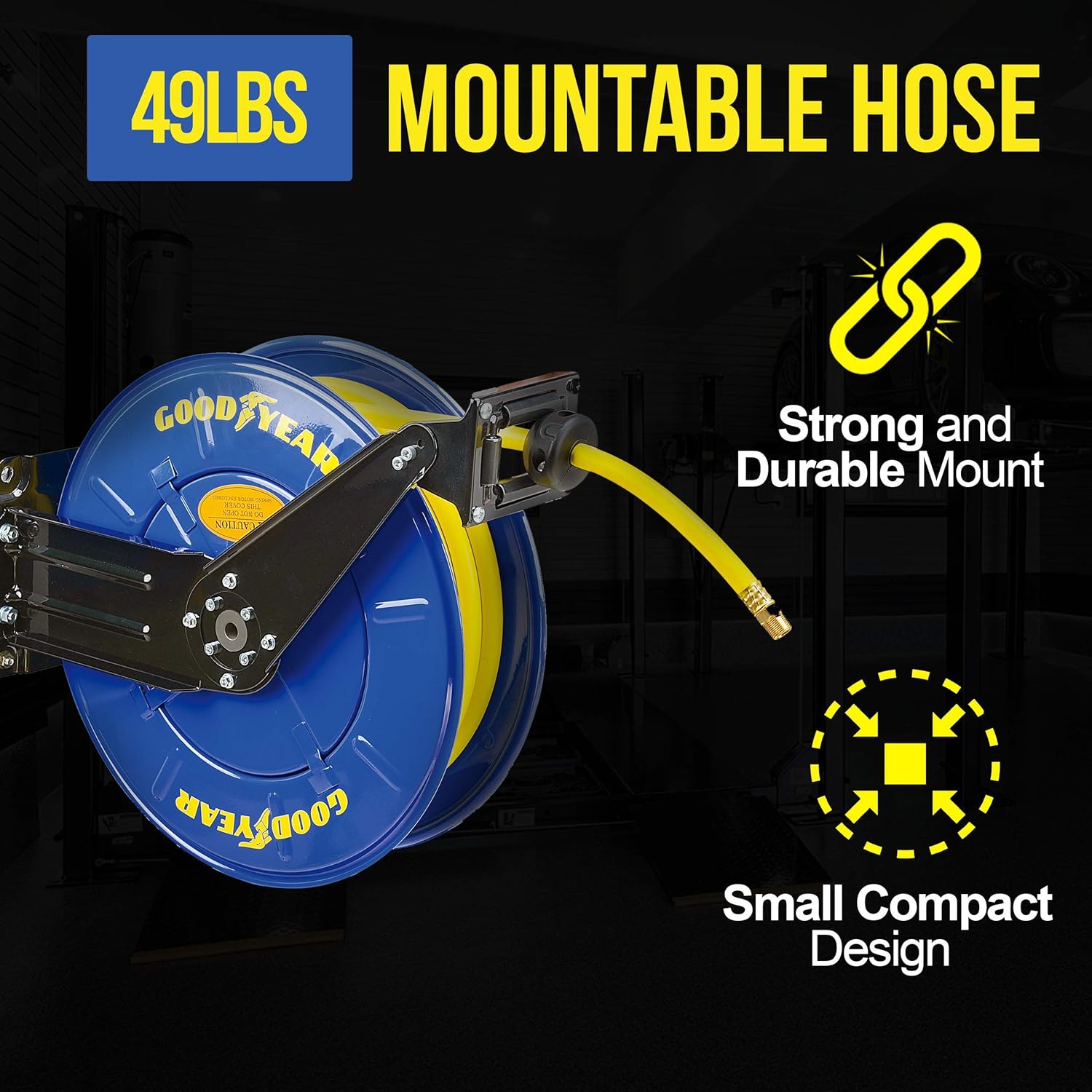 GOODYEAR Air-Hose-Reel Retractable 3/8