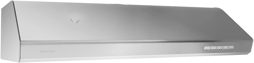 Pacific AC3036BS 36 Inch Range Hood &ndash; Stainless Steel Under Cabinet Vent Hood &ndash; Ultra-Powerful 900CFM &ndash; Top Round 6 Inch Vent Exhaust &ndash; Auto Cleaning Function &ndash; No Filter, Removable Grease Tray