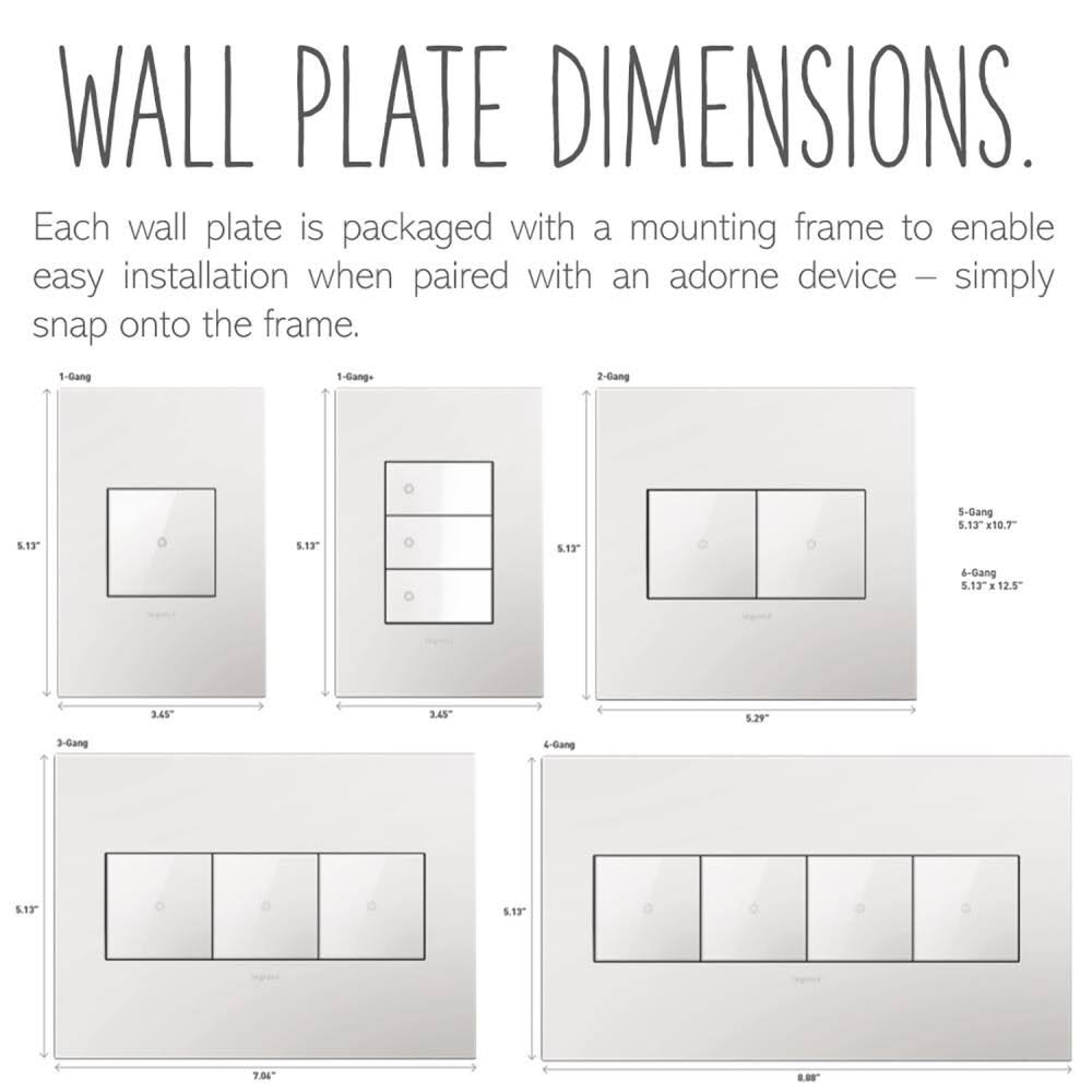 Legrand-Macassar, 3-Gang Wall Plate-AWM3GMA4