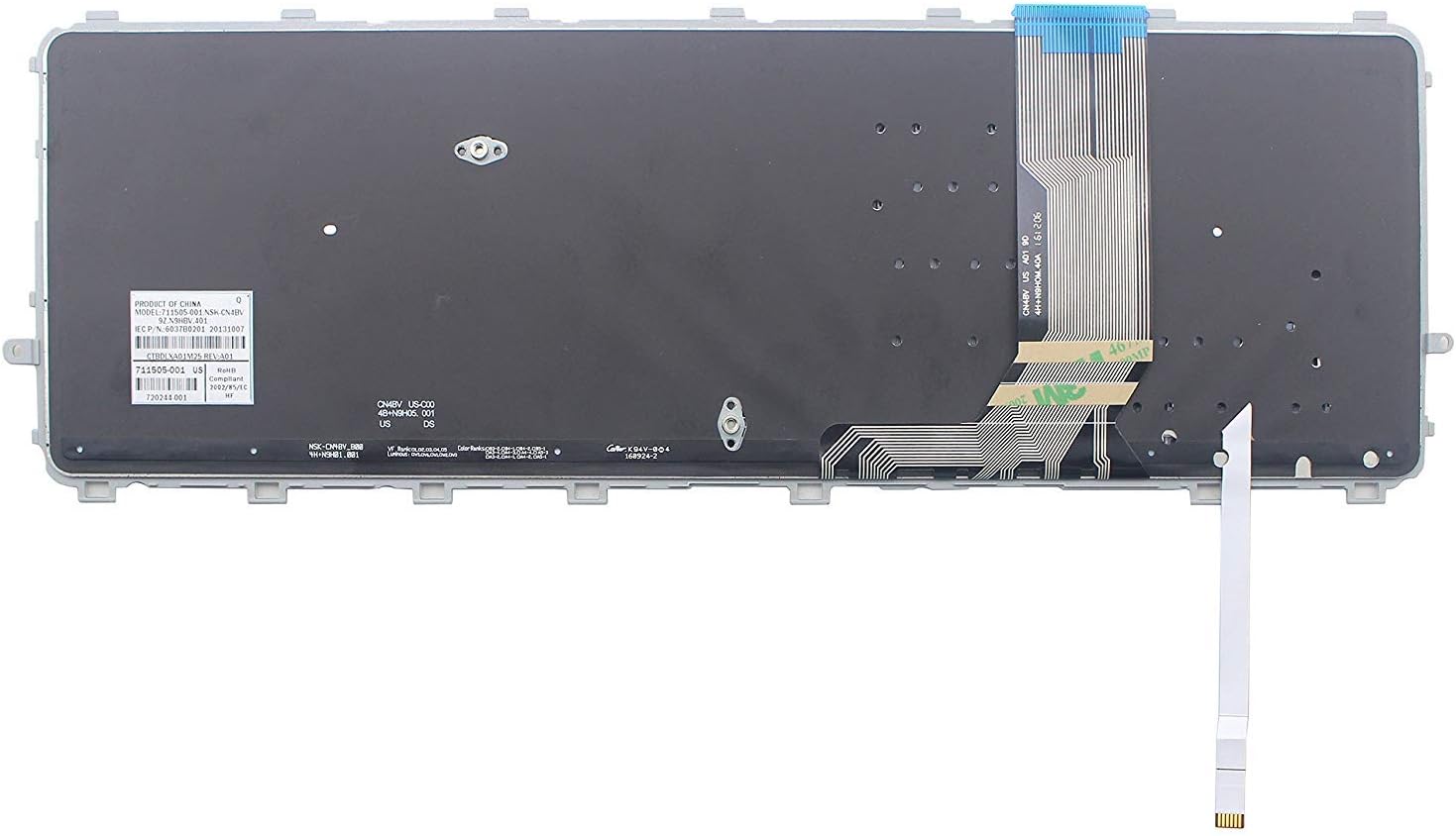 Original New for HP 831-00301-00A SN9120BL SG-59610-XUA US Backlit Keyboard Pack of 2