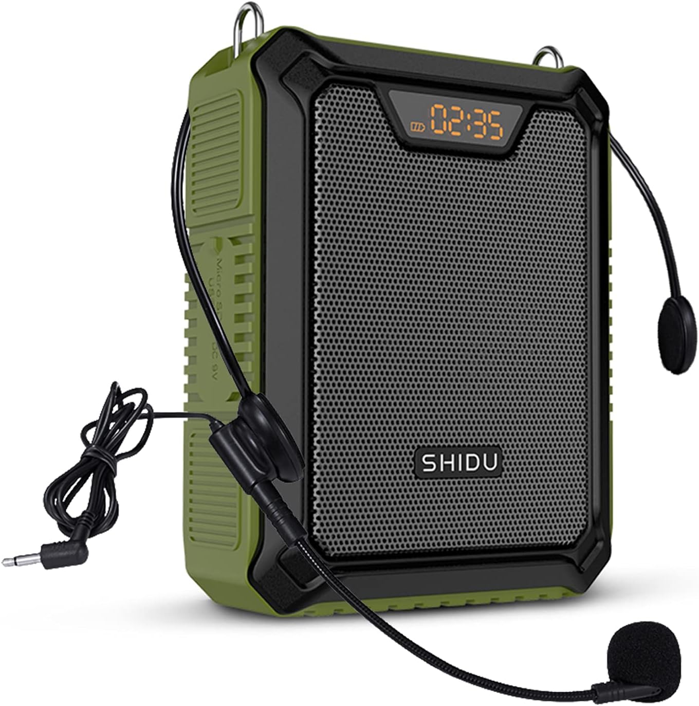 Portable Voice Amplifier with Headset Microphone Wired 25W 4400mAh Waterproof Bluetooth Voice Speaker Rechargeable Pa Speaker System Loudspeaker for Outdoors, Teachers, Tour Guides, Instructors etc