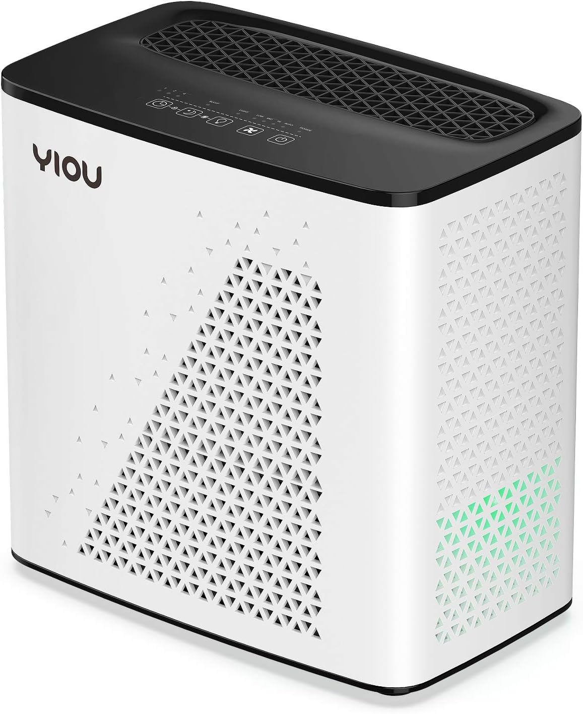YIOU Air Purifiers for Home Large Room up to 547 ft&sup2;, H13 True HEPA Air Filter 20dB Air Cleaner Odor Eliminator for Allergens Smoke Dust Pollen, Black