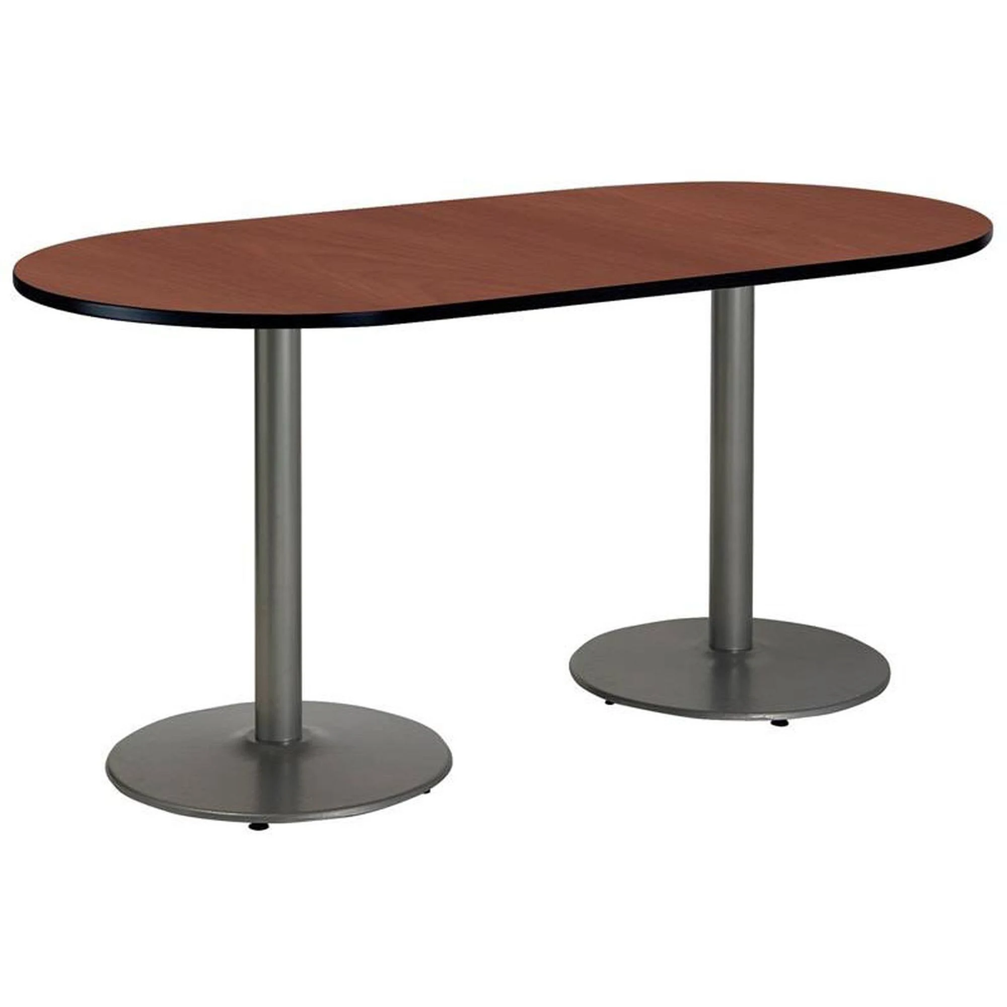 36x22 x 72x22 Racetrack Pedestal Table by KFI Seating