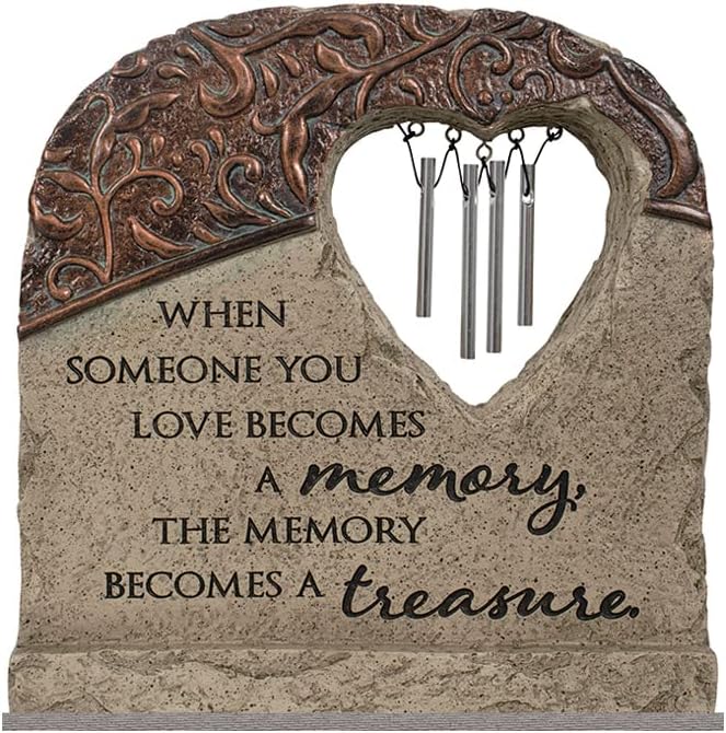 Carson Home Accents Treasure Garden Chime, 8-inch Height