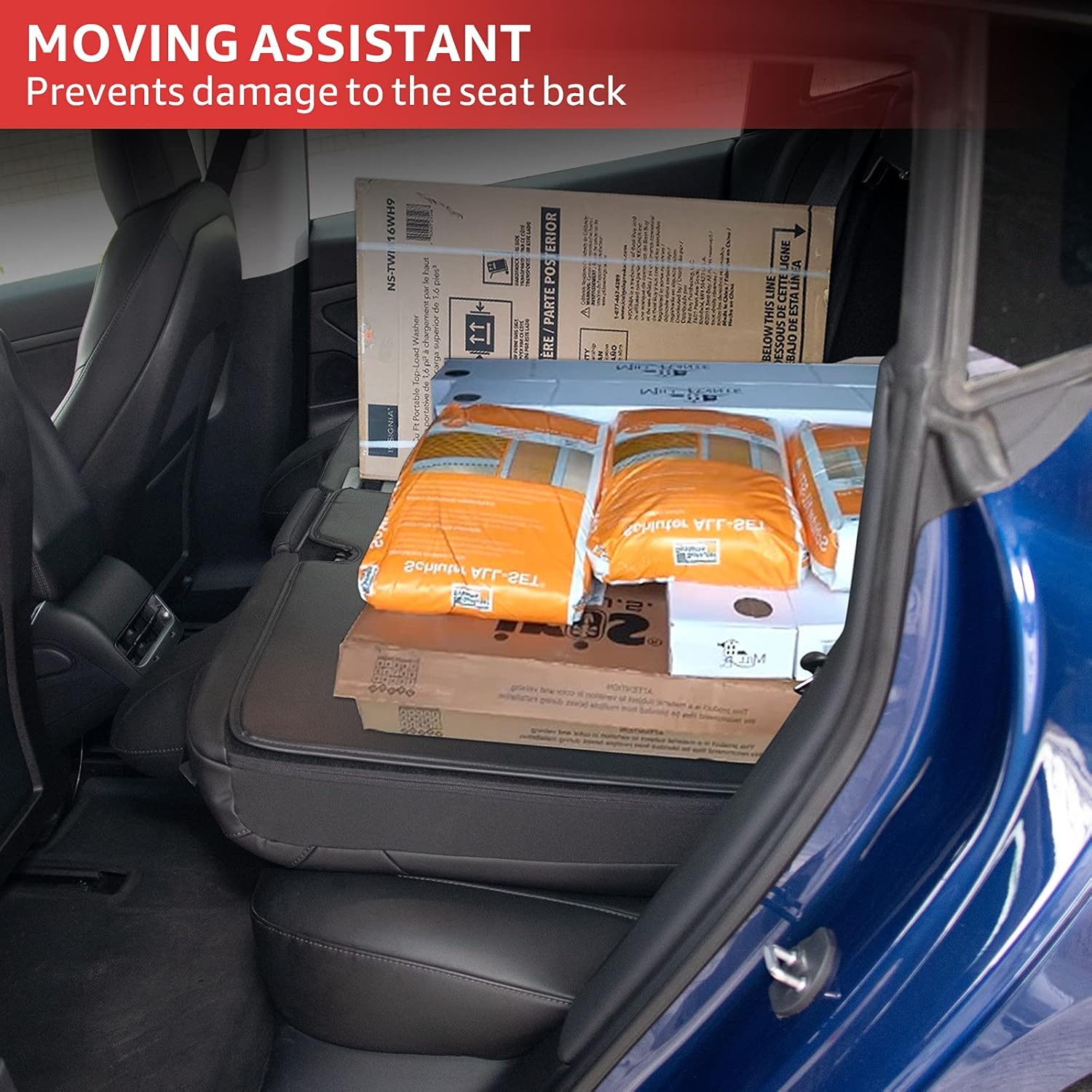 BASENOR Tesla Model 3&nbsp;Second Row Seats Back Cover All Weather Seat Protector Pet Mat Pack of 2