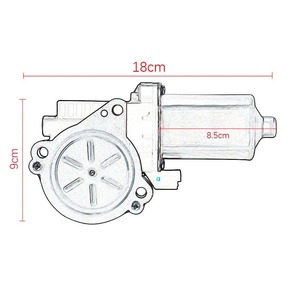 676061 RV Step Motor Replacement Kit Compatible with Kwikee, Wonvon 214-1001 RV Stair Entry Step Motor Replacement for Lippert 1101428 Motor Replacement Kit, Includes 3 Screws, One Year Warranty Pack of 2