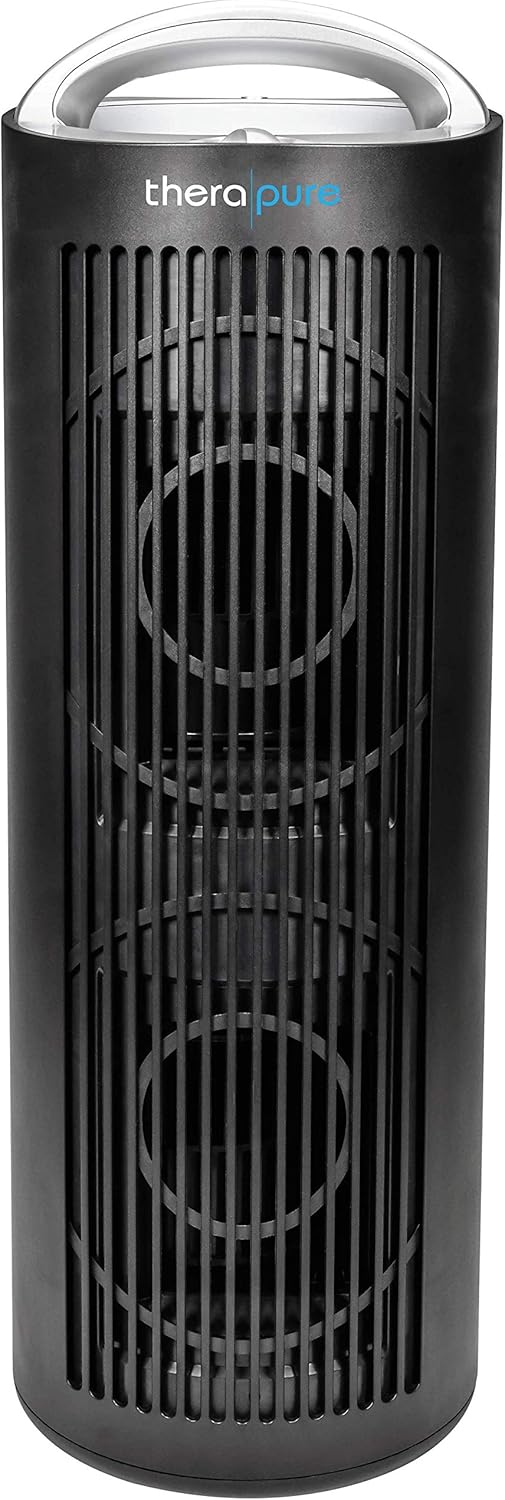 ENVION - Therapure TPP620 Tower Air Purifier with Handle, 4-Step Purification & HEPA-Type Filter (Black)
