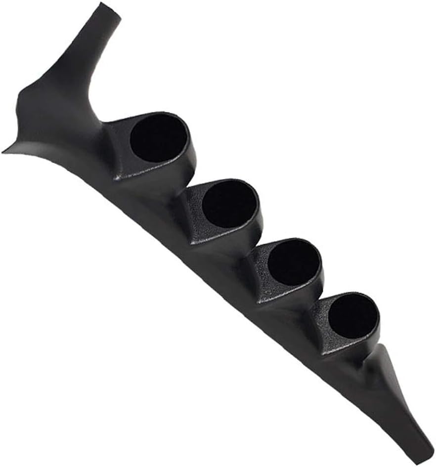 GlowShift Black Quad Pillar Gauge Pod Compatible with Ford F-Series F-250 F-350 Power Stroke 1992-1997 - ABS Plastic - Mounts (4) 2-1/16