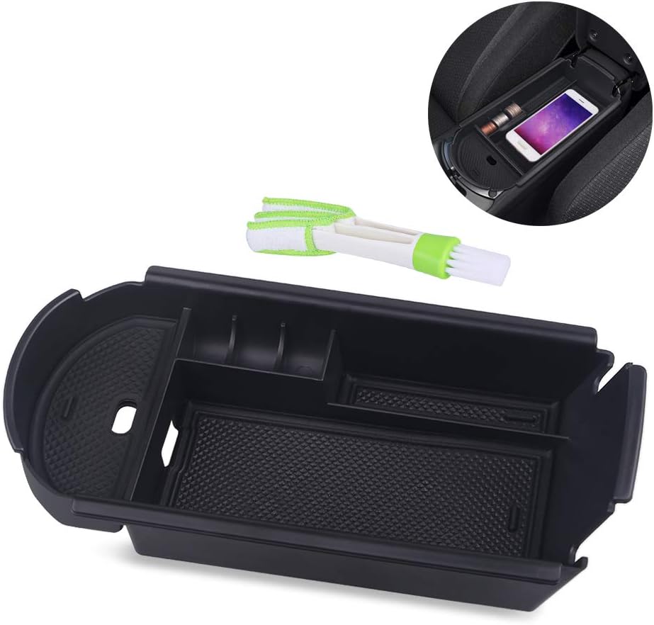 VANJING Compatible with Center Console Organizer Tray Toyota C-HR CHR 2016-2018 Accessories with A Cleaner Brush