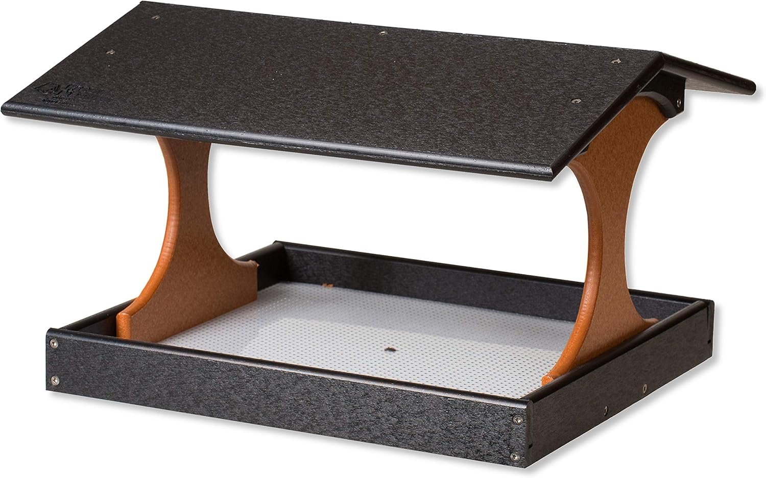 DutchCrafters Amish Poly Deluxe Fly by Bird Feeder (Black & Cedar)