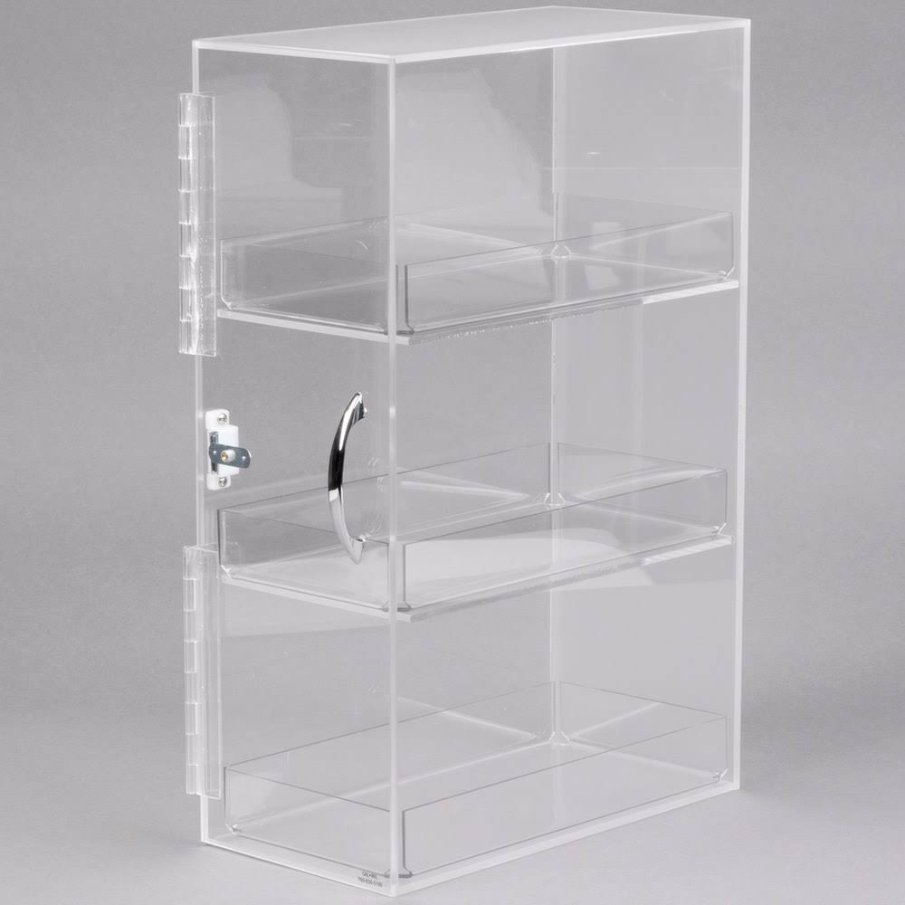 Cal Mil 1204-13 Classic Bread Box 3-Tier Black