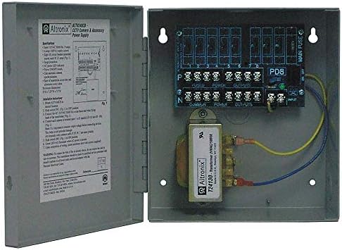 Steel Power Supply 8PTC 24Vac @ 4A with Gray Finish