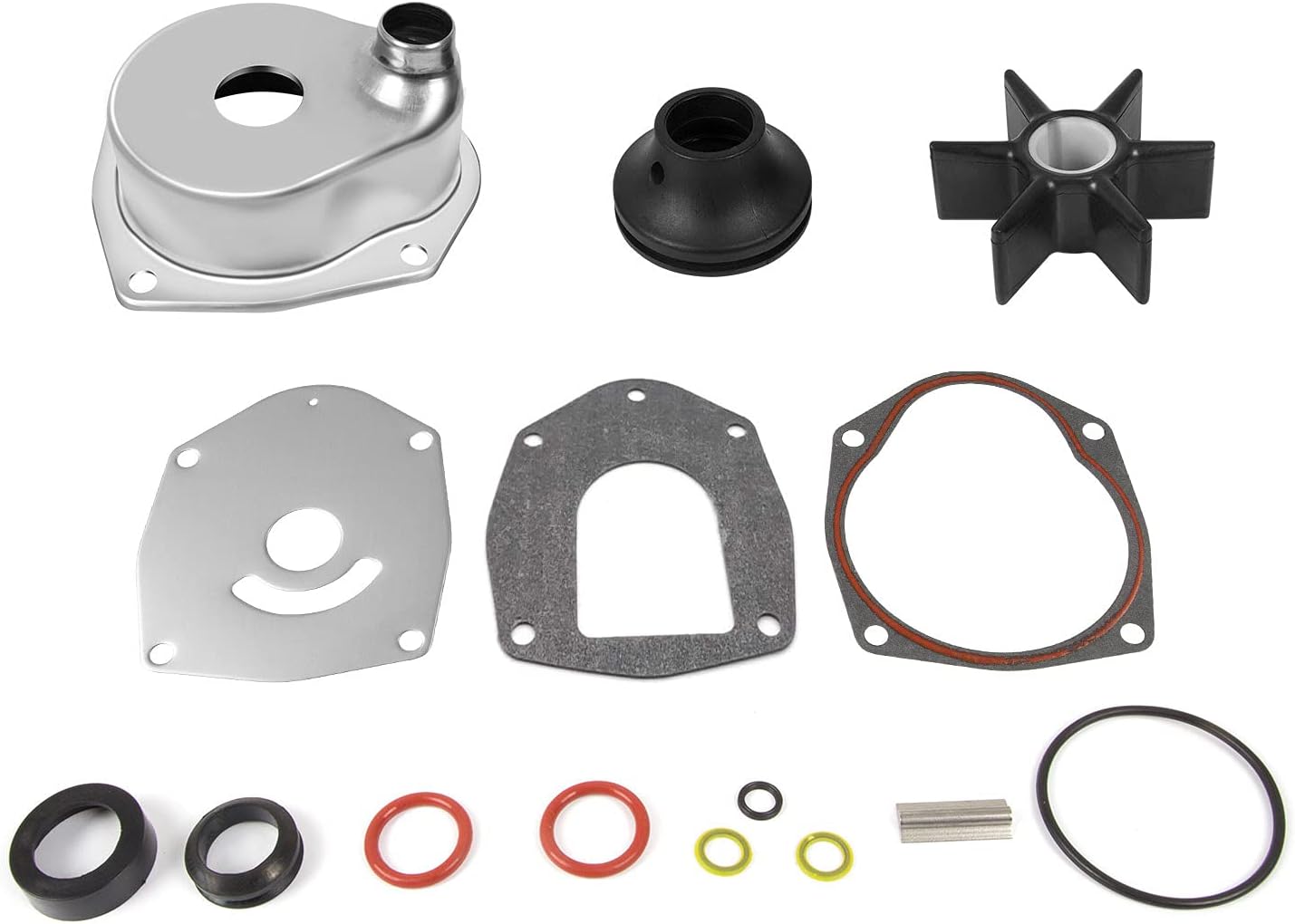 Upper Water Pump Repair/Rebuild Kit Compatible with Mercury Mercruiser Alpha I Gen II Drives Mariner outboard 200 HP 225 HP 250 HP, Replaces 817275Q05, 18-3147