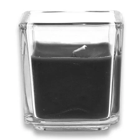 Jeco Inc. Square Glass Votive Candle, Black