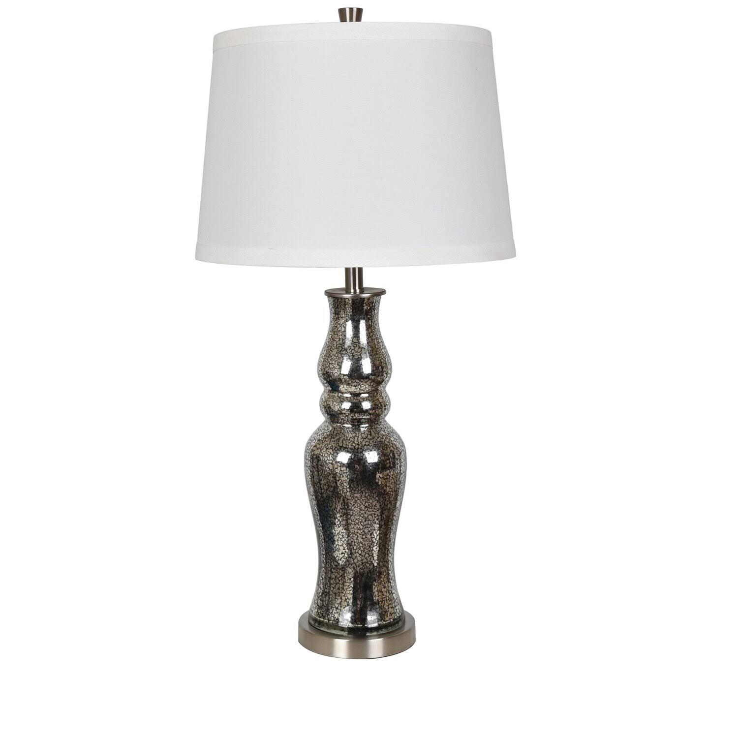 Crestview Chloe Table Lamp II with Black Mercury Finish CVABS1633B