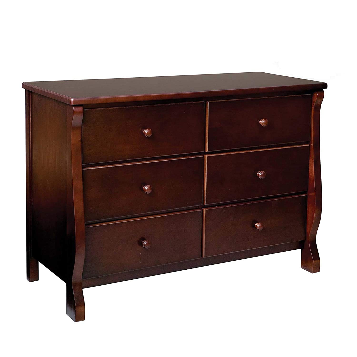 Delta Children Universal 6 Drawer Dresser, Black Cherry