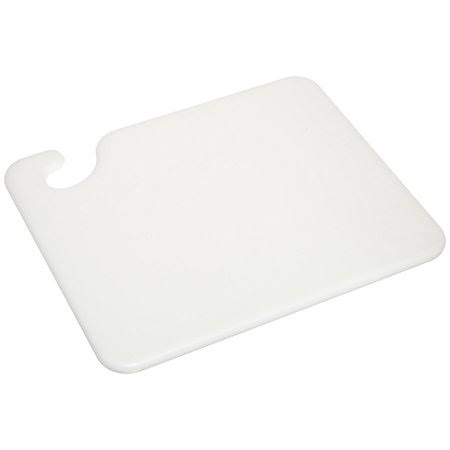 CB101212WH Cut-N-Carry Co-Polymer Cutting Board, 12 inch Length x 10 inch Width x 1/2 inch Thick, White, Tough Surface Won&t DUL