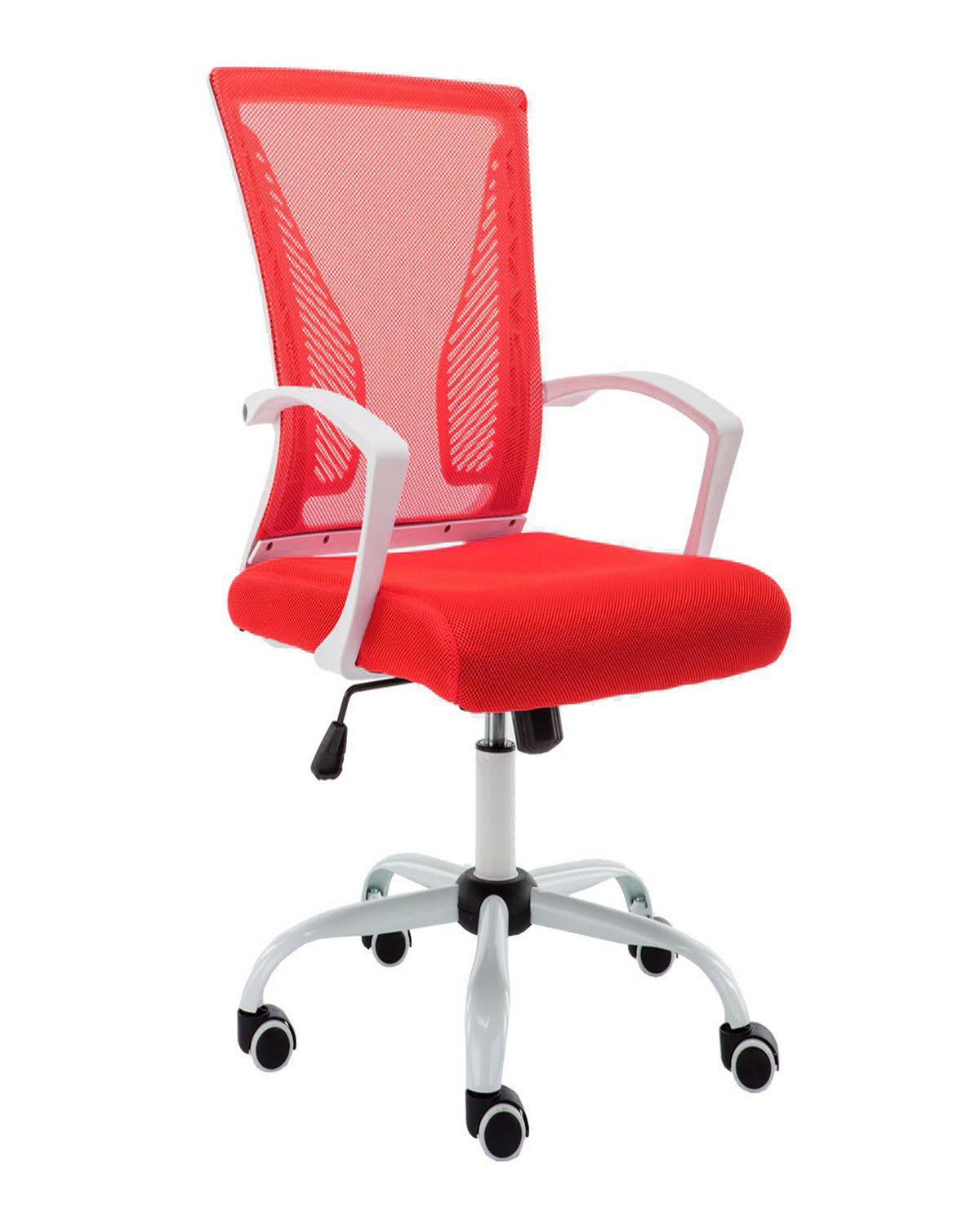 Modern Home Zuna Mid-Back Office Chair - White/Red