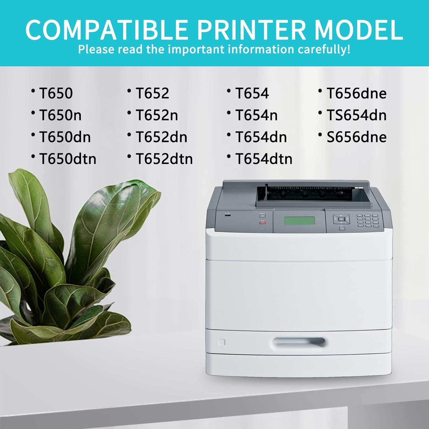 Smart Compatible T650A11A Toner Cartridge Replacement for Lexmark T650 T650n T650dn T650dtn T652 T652n T652dn T652dtn T654 T654n T654dn T654dtn T656dne TS654dn TS656dne Printer (3 Black)