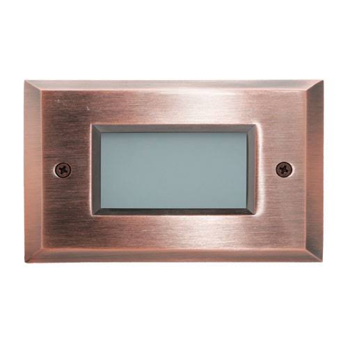 Elco Lighting ELST9140CP Mini LED Step Light with Open Faceplate 2W 4000K 12V Copper Finish by BUYRITE Electric