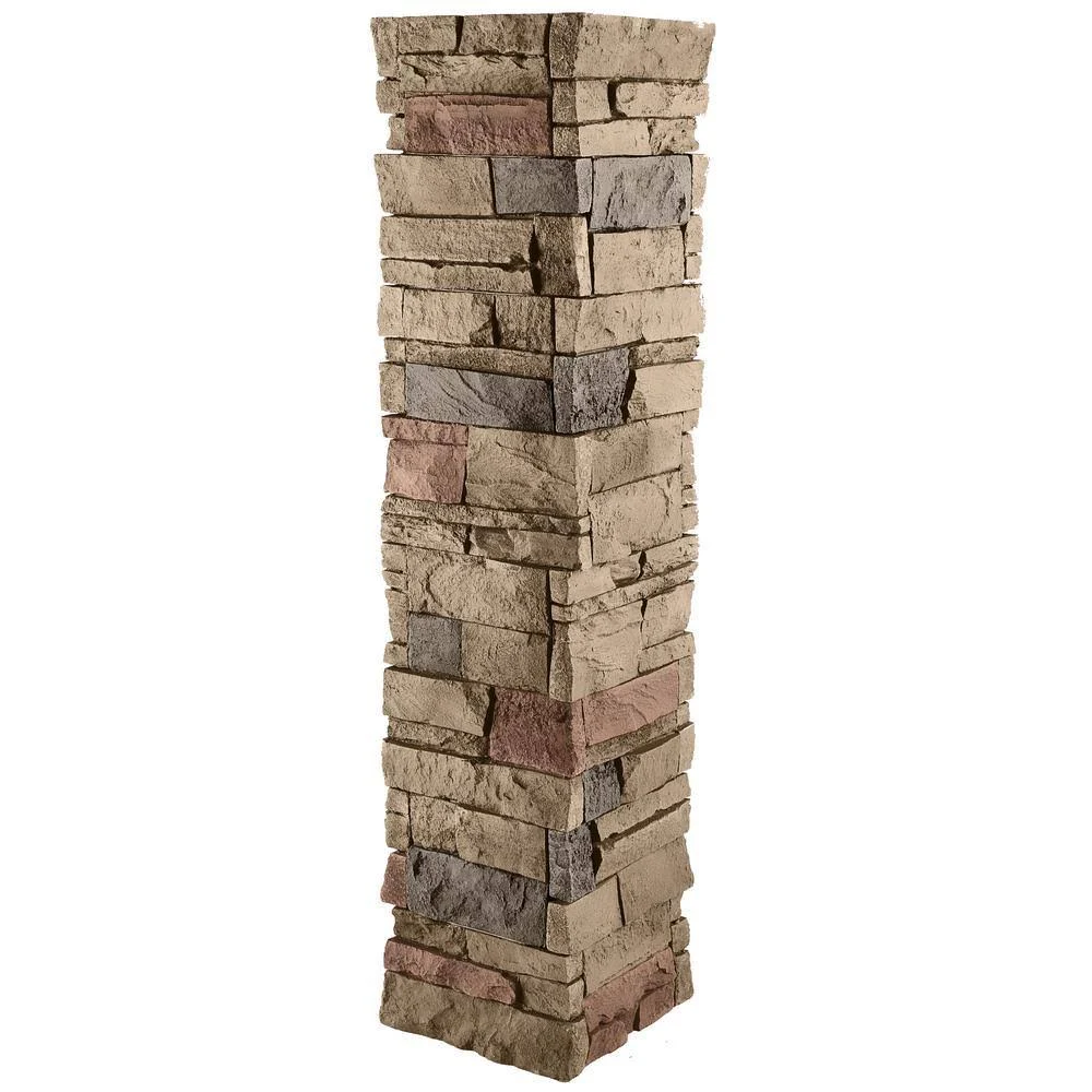 Stacked Stone 1-1/2 in. x 11-1/4 in. Desert Sunrise Faux Pillar Panel