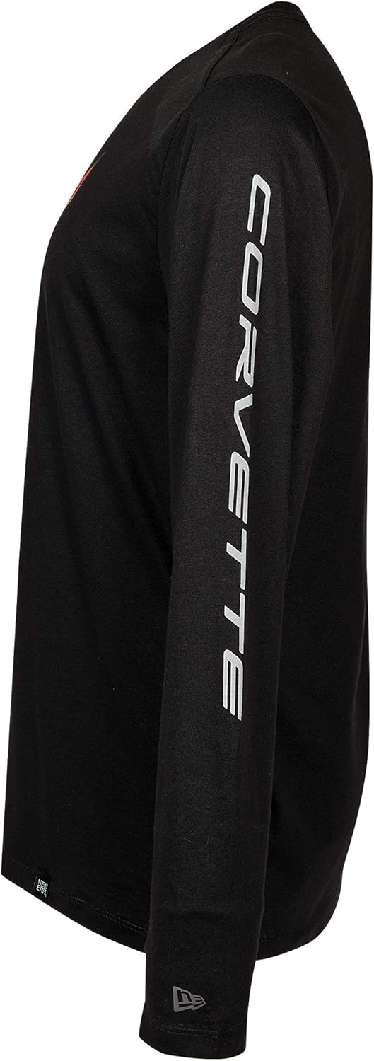 C8 Corvette Next Generation Carbon Flash Long Sleeve T-Shirt - Black (X-Large)