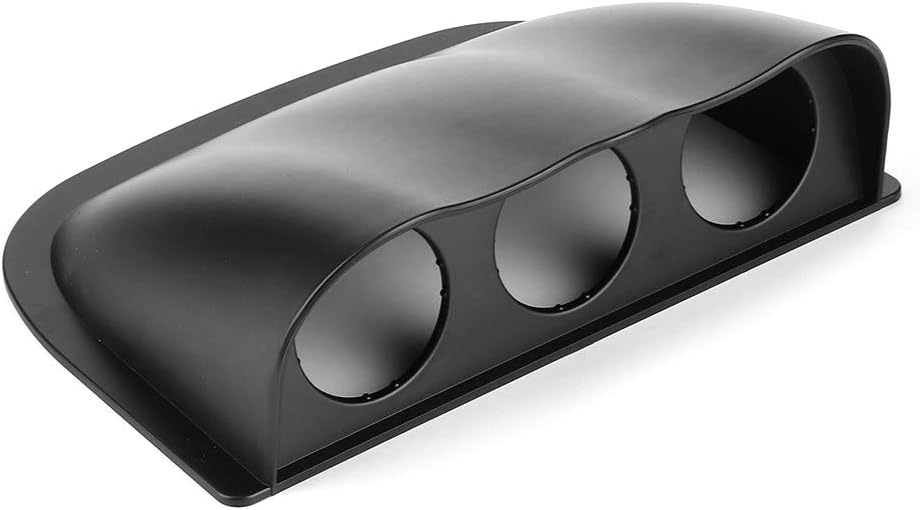 52mm / 2in Universal 3 Hole Dashboard Gauge Holder,ABS Triple Gauge Pod Car Dashboard Meter Mount Bracket(Carbon Fiber Style)