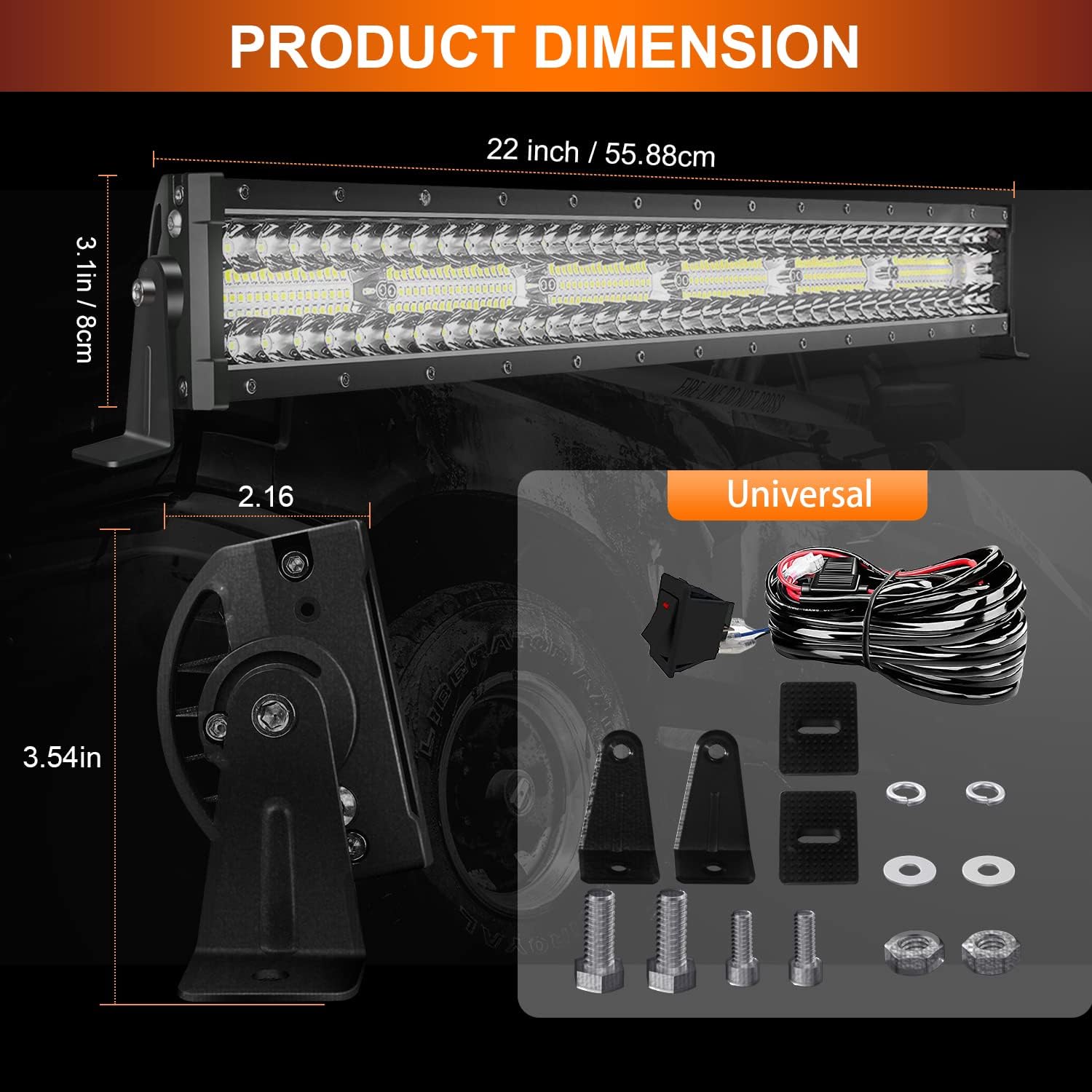 GREUNION 22 inch led Light bar (24