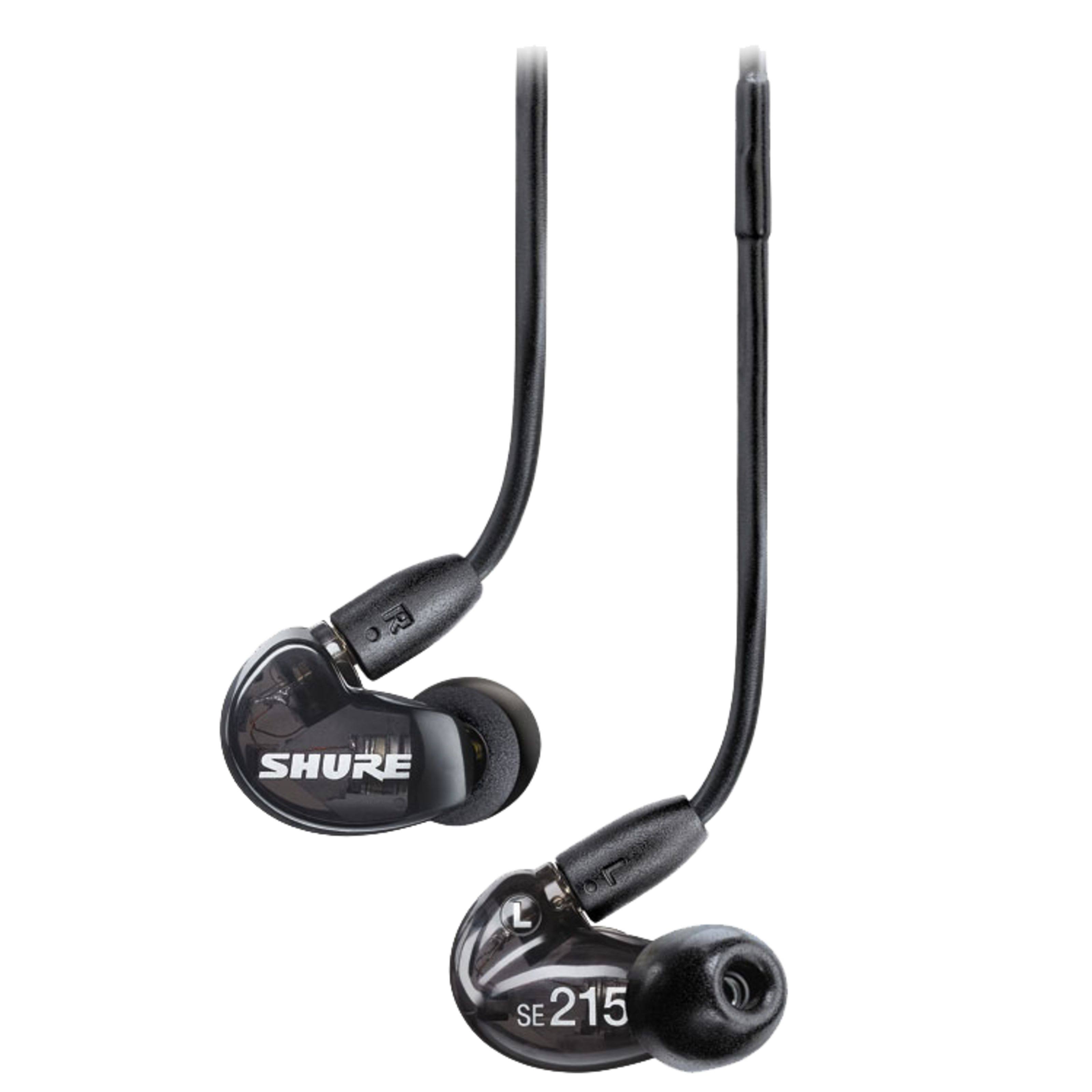 Shure SE215 Sound Isolating In-Ear Earphones - Black