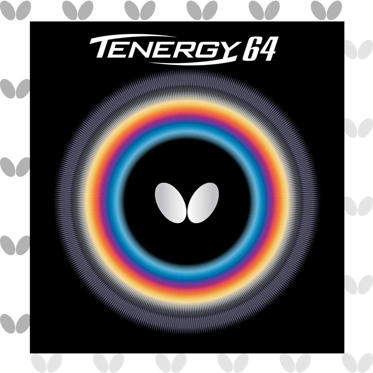 Butterfly Tenergy 64 Table Tennis Rubber Sheet - 1.7 mm, 1.9 mm, or 2.1 mm - Red or Black - 1 Inverted Table Tennis Rubber Sheet - Professional Butterfly Table Tennis Rubber Sheets