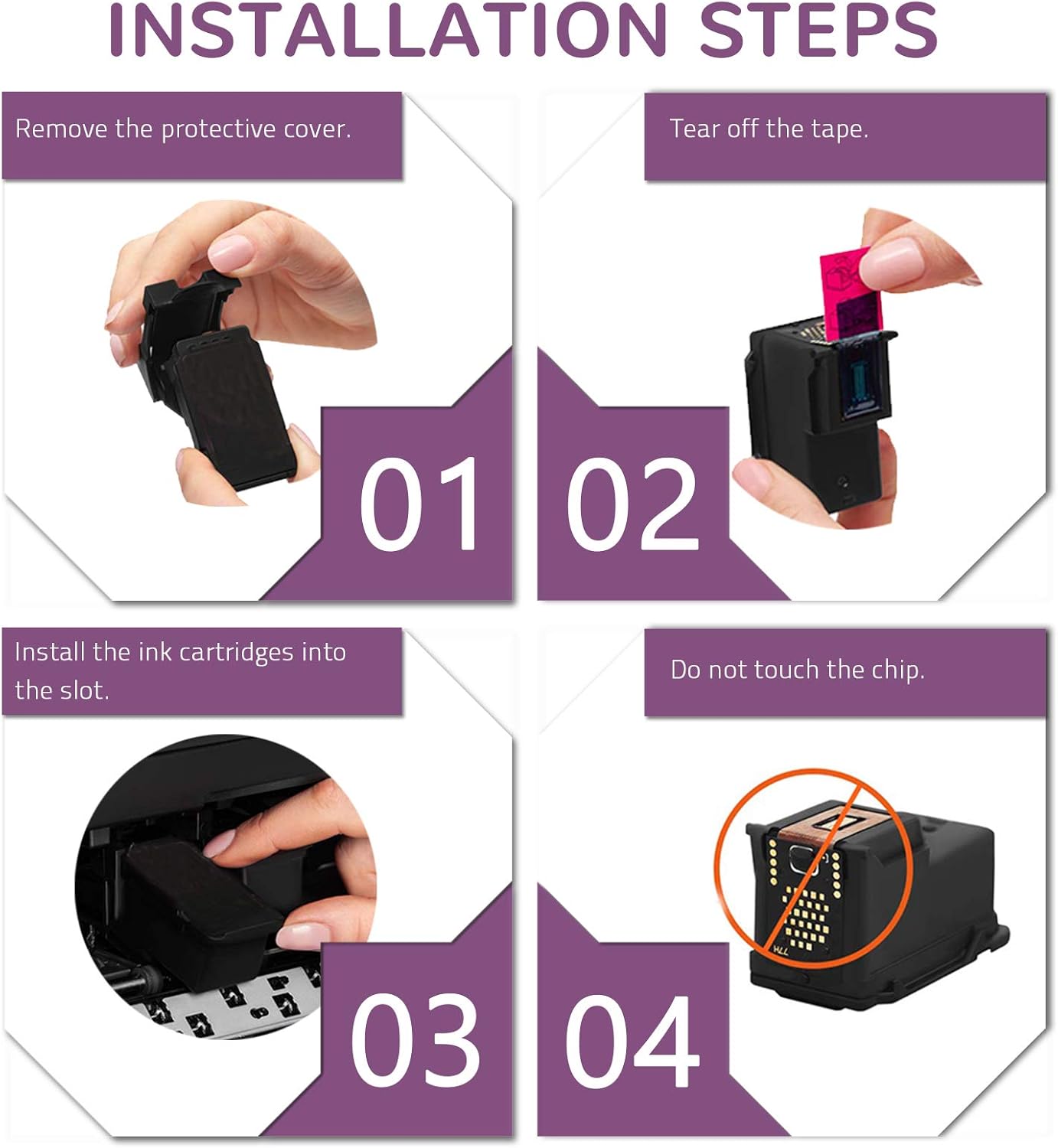 Inktopia Remanufactured Ink Cartridge Replacement for HP 67XL 67 XL for Envy 6055e 6052 6058 Envy Pro 6455e 6452 6458 DeskJet 1255 2732 2752 2755e 4140 4155e Printer (1 Black 1 Tri-Color) Pack of 2