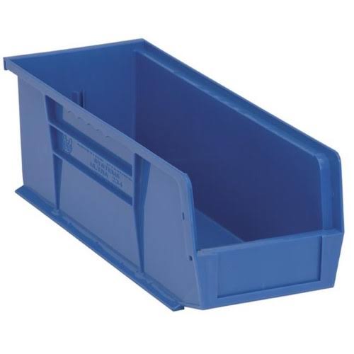 Quantum Storage QUS234BL Ultra Stack u0026 Hang Bin, Blue - 14.75 x 5.5 x 5 in.