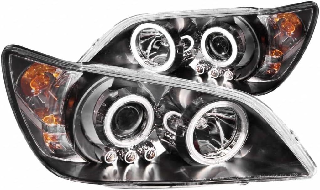 ANZO For Lexus IS300 2001 2002 2003 2004 2005 Projector Headlights w/Halo Black | 121199