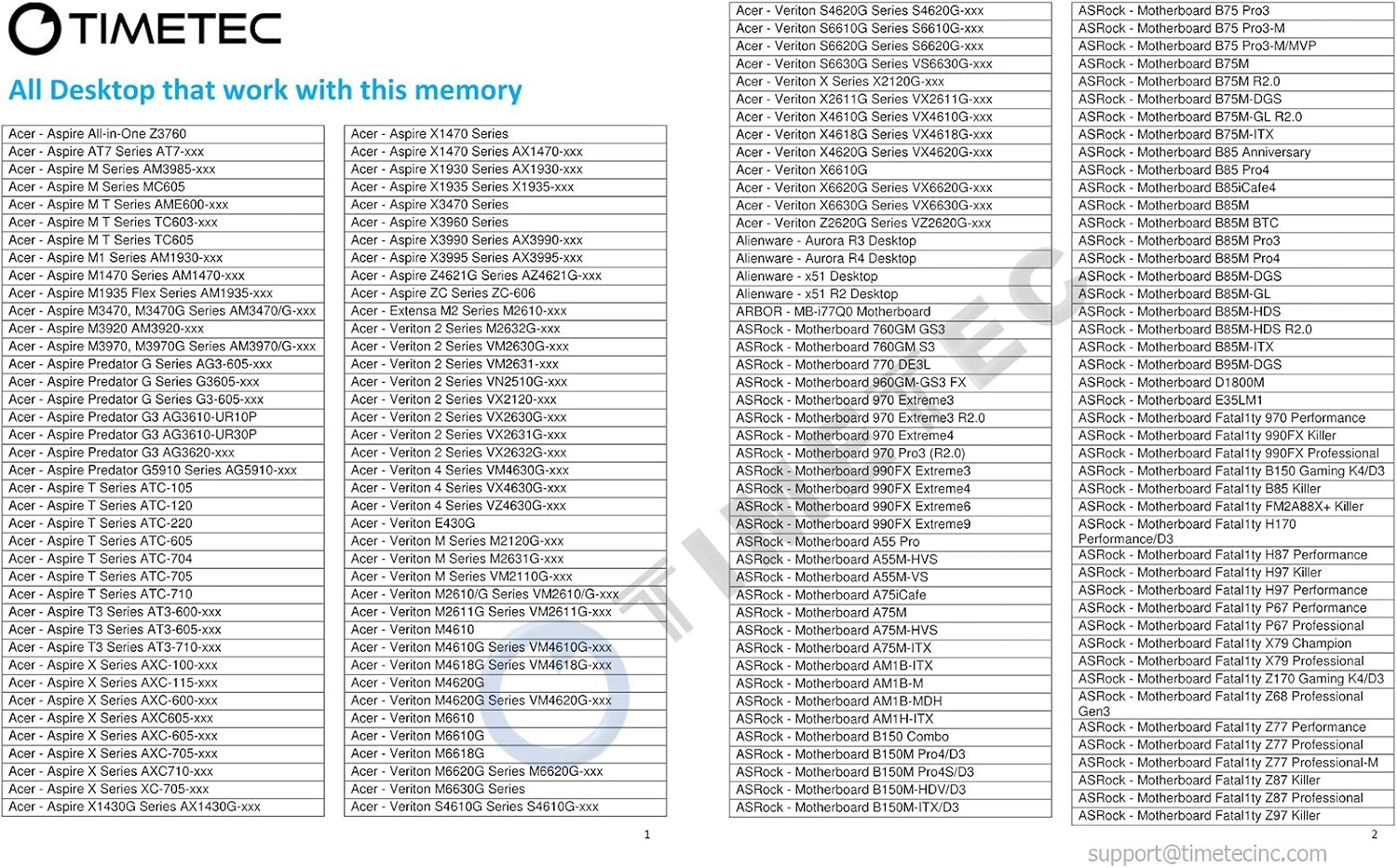 Timetec 8GB KIT(2x4GB) DDR3L / DDR3 1600MHz PC3L-12800 / PC3-12800 Non-ECC Unbuffered 1.35V / 1.5V CL11 2Rx8 Dual Rank 240 Pin UDIMM Desktop PC Computer Memory RAM Module Upgrade (8GB KIT(2x4GB)) Pack of 2