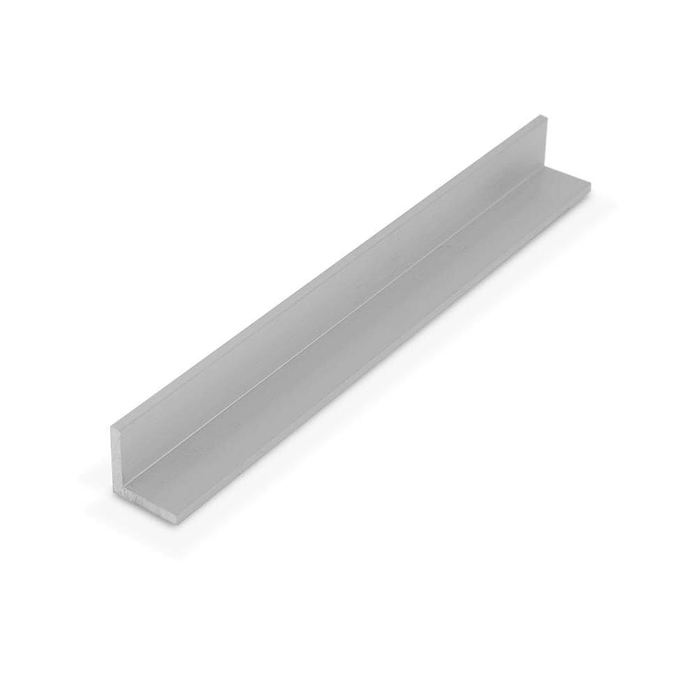 Outwater Plastics Alu449-S Satin Finish 3/4 inchx3/4 inchx1/8 inch Aluminum Angle MOULDING 46 inch Lengths (Pack of 3)