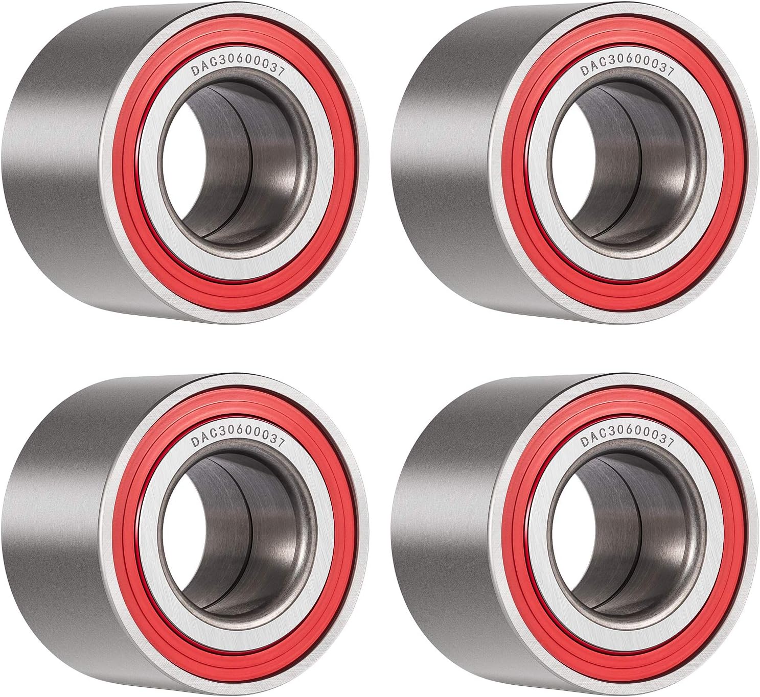 Bonbo Front & Rear Wheel Bearing Kit 293350040 for Can-Am Outlander/Commander/Maverick/Renegade 2005-2019 Replaces OEM# 293350040, 705400088, 293350118(4pcs)