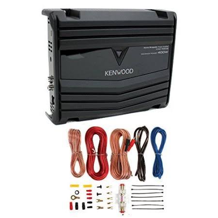 Kenwood Kac-5206 400W 2-Channel Class AB Amplifier + 8 Gauge Amp Kit (Package)