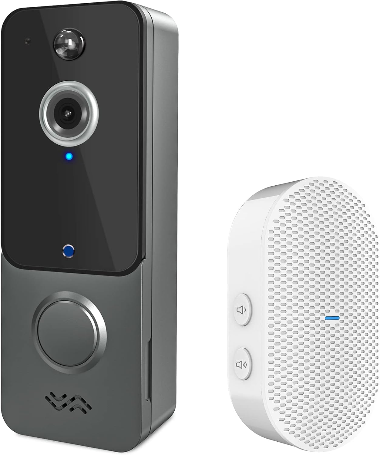 Towsen Video Doorbell Camera Wireless with Chime, PIR Motion Detector, 1080P HD, 2.4GHz WiFi, Night Vision, Cloud Storage, Wide Angle, 2-Way Audio, Battery Powered Door Bell for Home Security Pack of 2