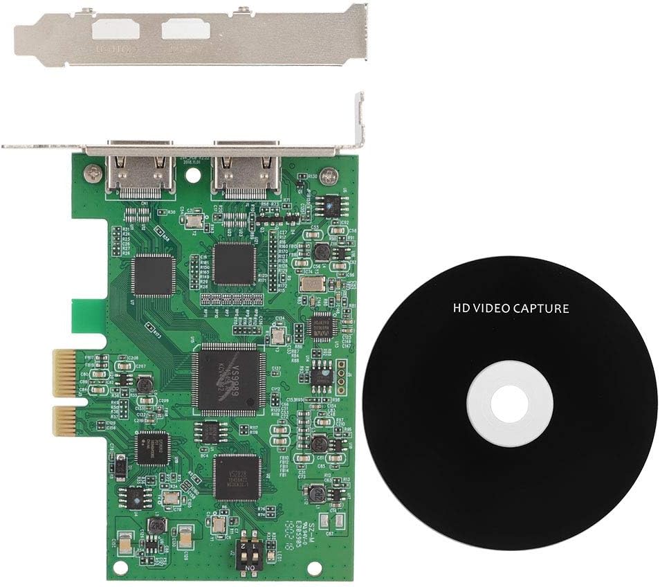 HD Video Capture Card HD PCI-E HDMI Video Capture Recorder for Game Streaming, Video Conferencing and Movie Making Pack of 2