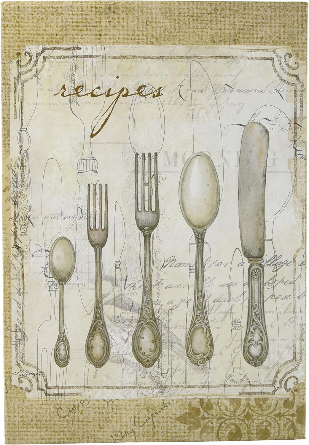 C.R. Gibson Vertical Recipe Keeper Flip Stand, Perfect Setting Pack of 2