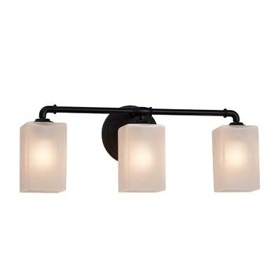 Donashia 3-Light Vanity Light Latitude Run Finish: Matte Black, Shade Color: Caramel, Bulb Type: GU24/15W/Dimmable