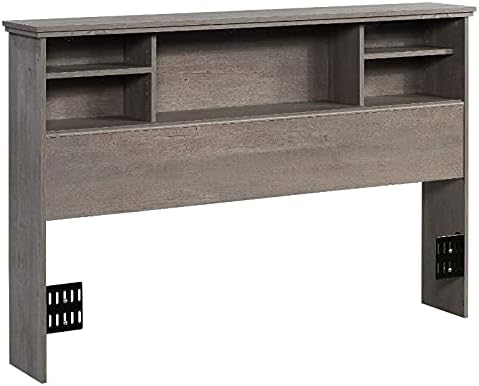 Sauder River Ranch Wooden Full-Queen Bookcase Headboard in Glacier White