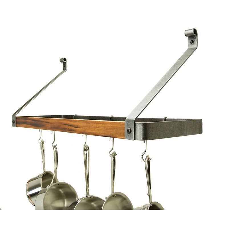 Enclume Hammered Steel u0026 Tigerwood Signature Bookshelf Rack